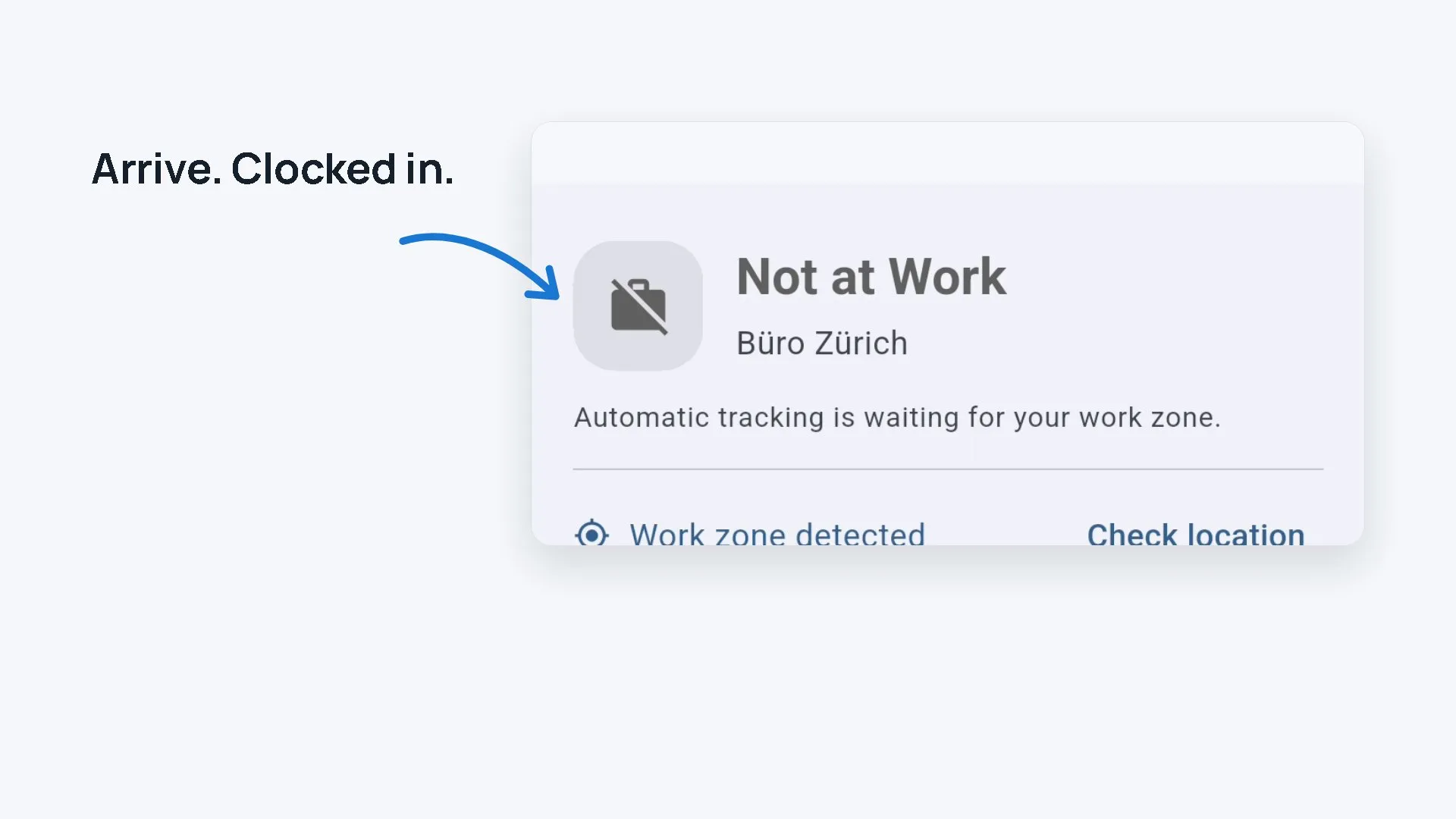 Still of the explainer video: dashboard with the work zone detected